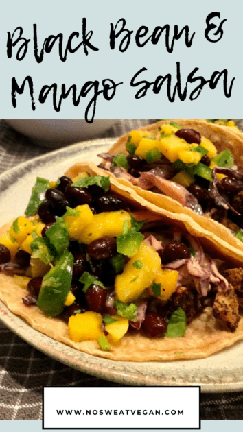 Black Bean Mango Salsa pin