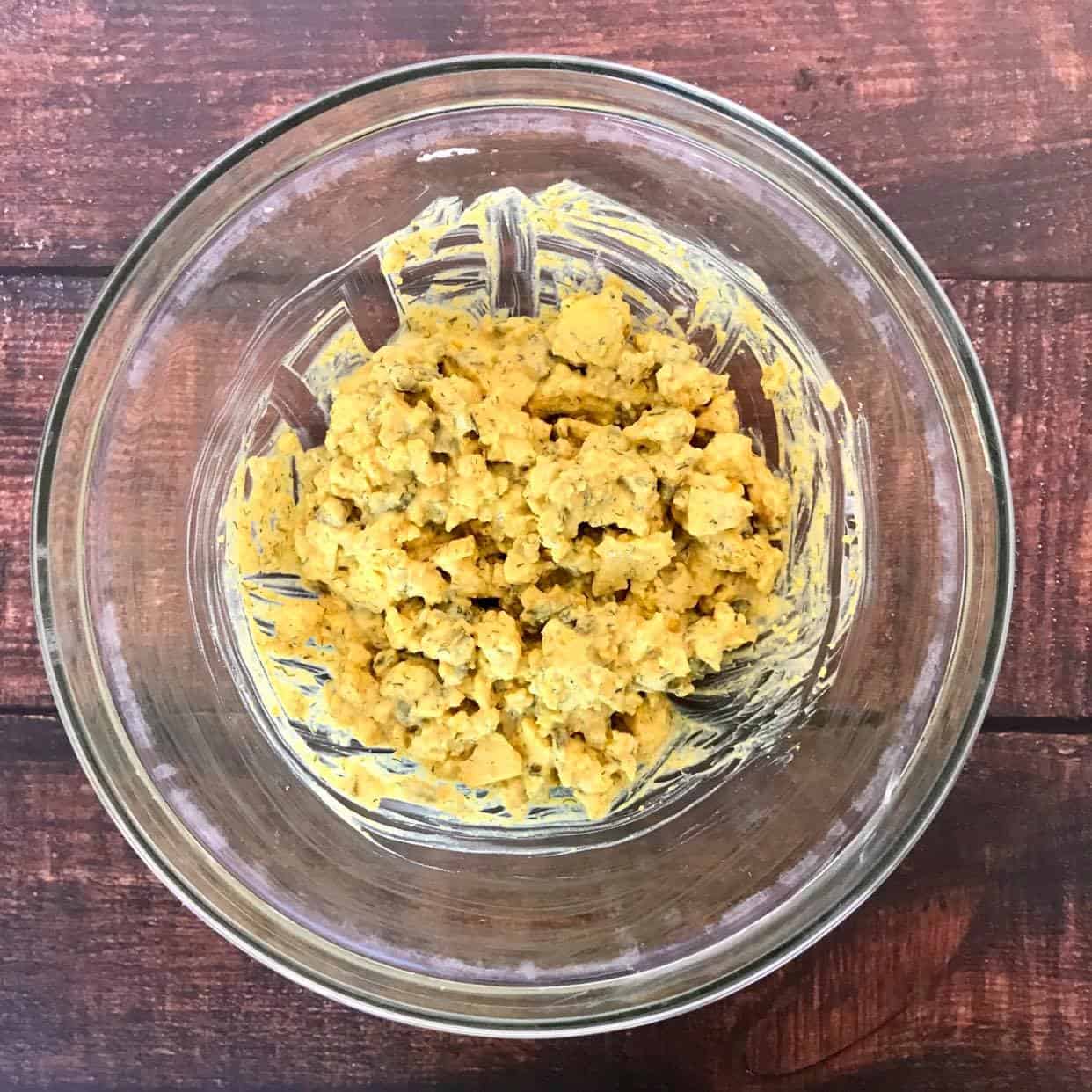 vegan deviled egg