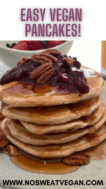 vegan pancakes pin