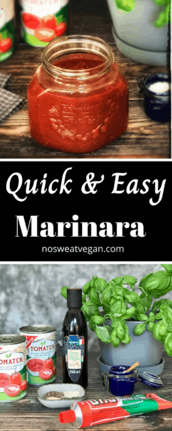 Quick & Easy Homemade Marinara (vegan pasta sauce)