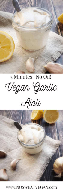 5-Minute Vegan Aioli (Oil-Free)