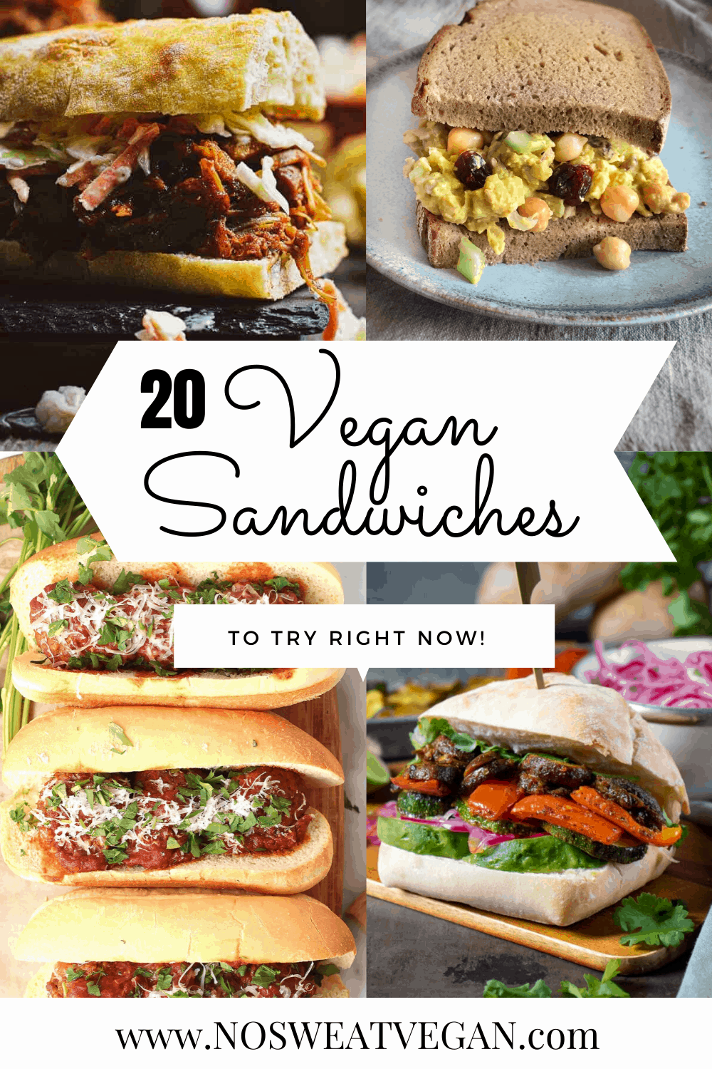 Vegan sandwiches pin.