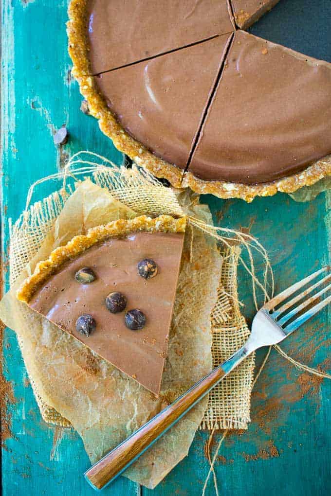 Vegan chocolate pie.