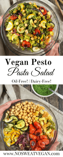 Vegan Pesto Pasta Salad Pin