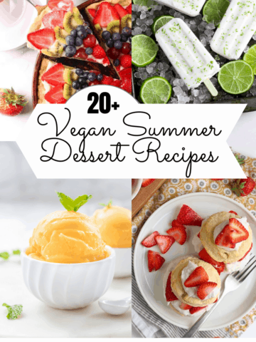 Vegan summer desserts pin.