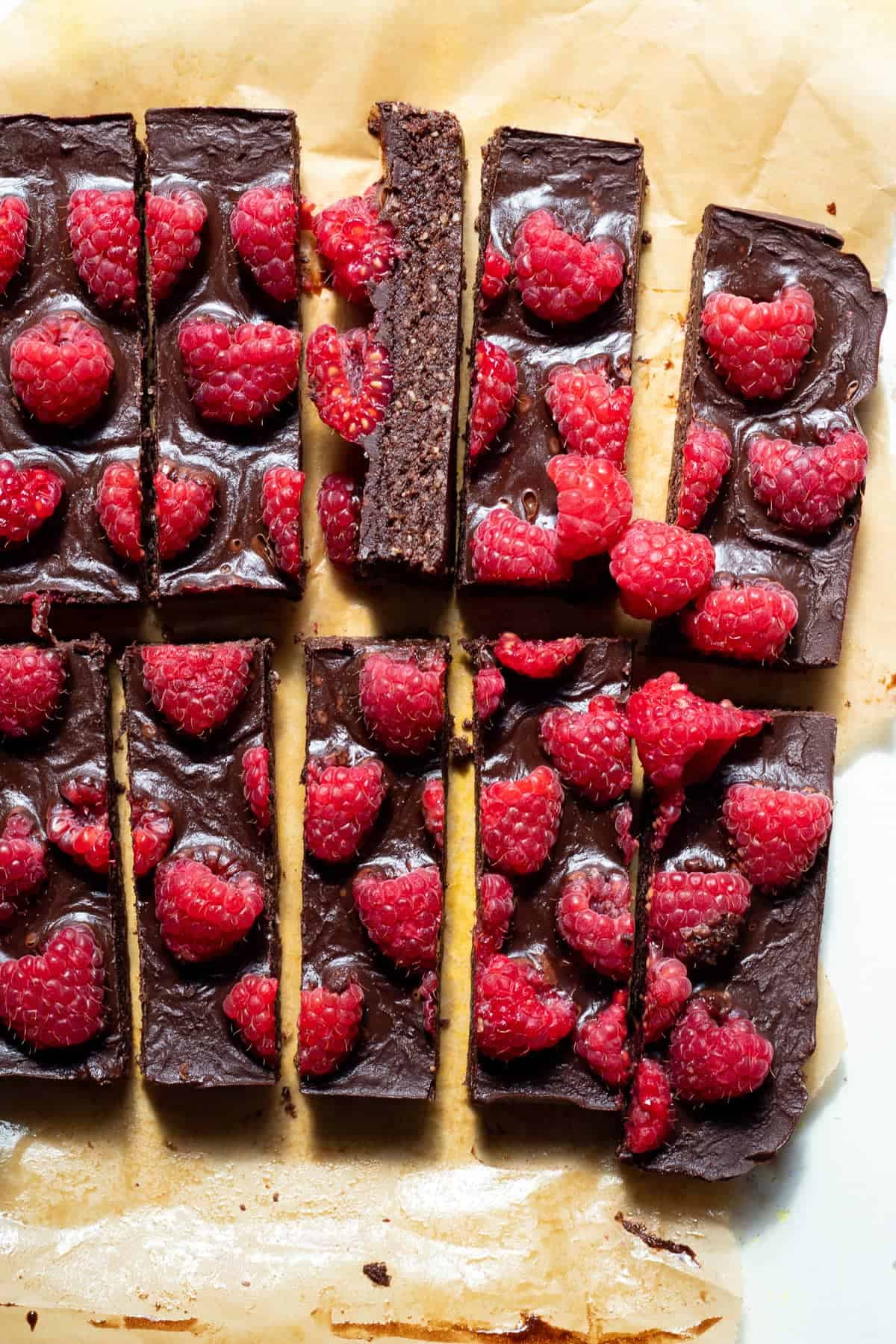 Flourless brownie bars.