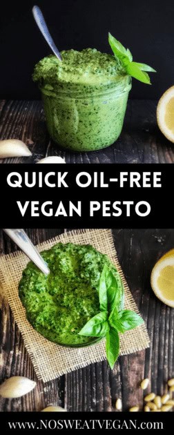 Quick Oil-Free Vegan Pesto