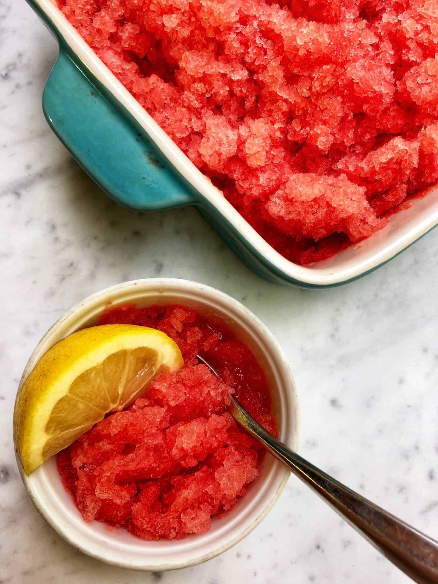 Watermelon granita.