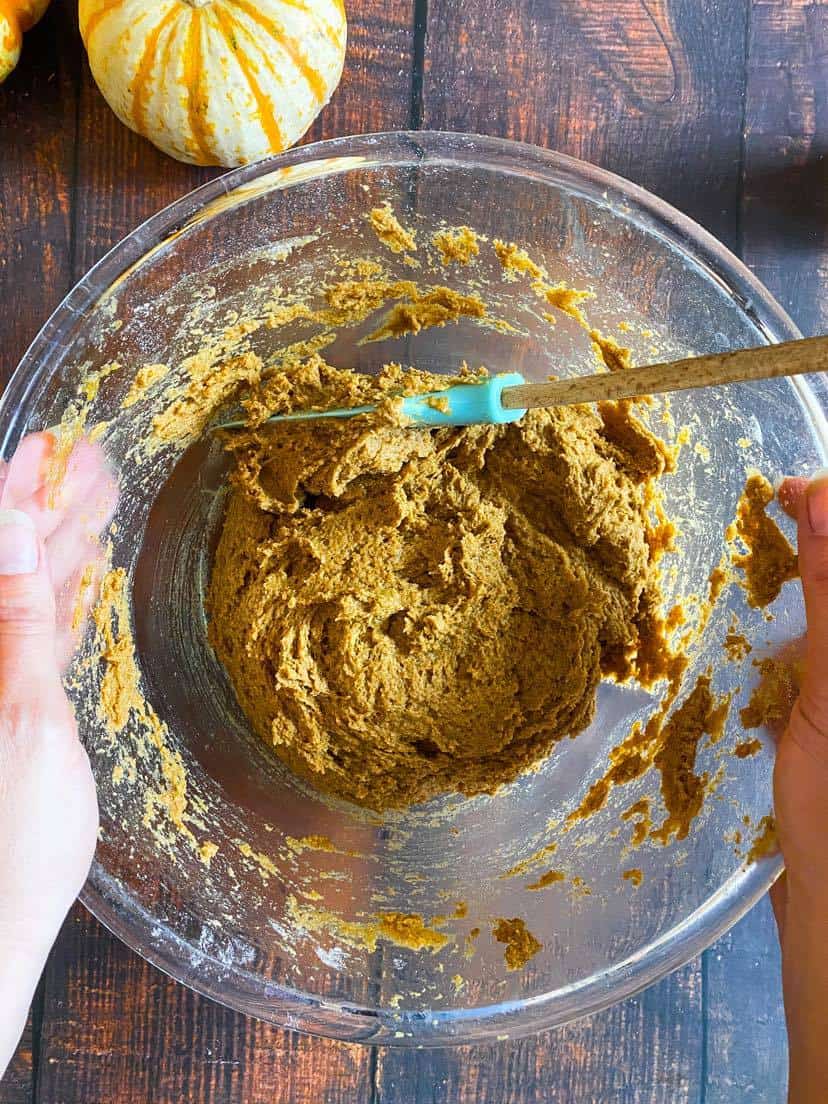 Vegan pumpkin cookie dough.