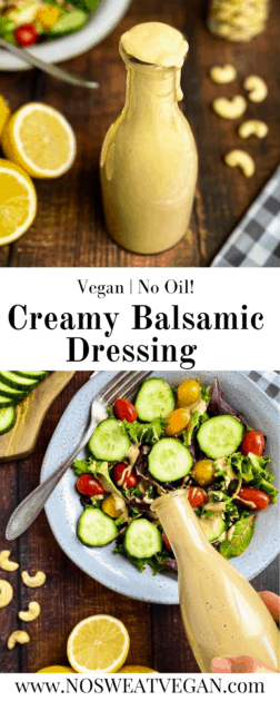 creamy balsamic dressing pin