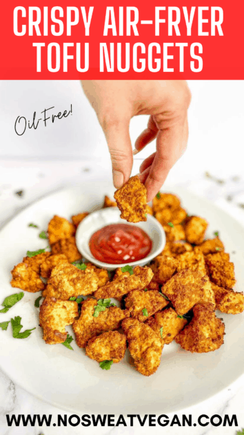 air fryer tofu nuggets pin