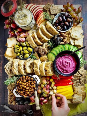 Vegan charcuterie board.