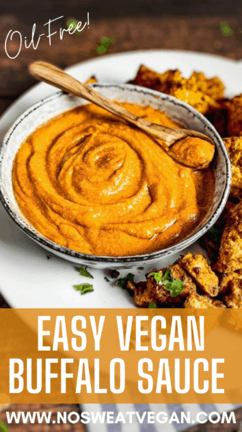 vegan buffalo sauce pin