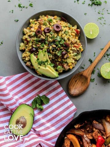 Southwestern corn salad.