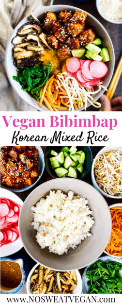 Vegan bibimbap pin.