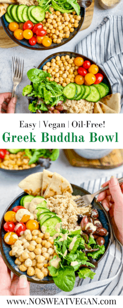 Greek buddha bowl pin.