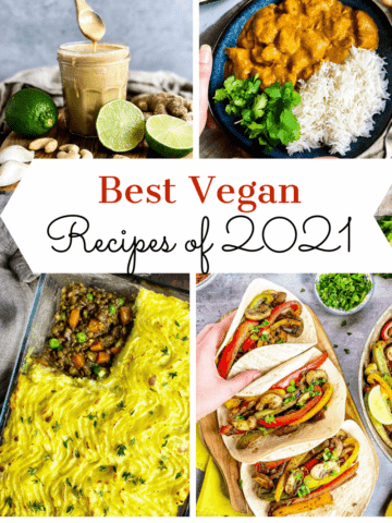 Best vegan recipes of 2021.