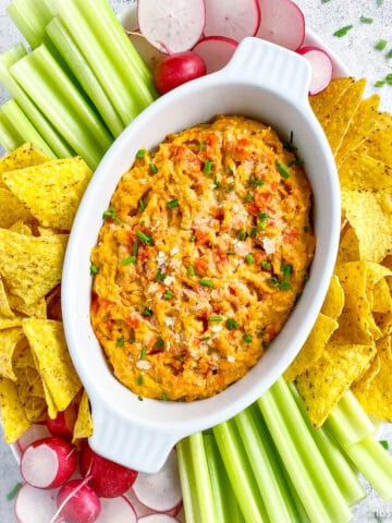 Buffalo chickpea dip recipe.