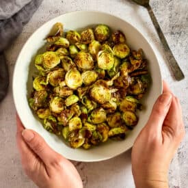 Air fryer Brussel sprouts recipe.
