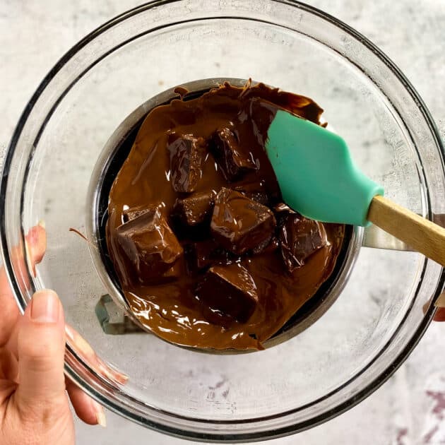 Cocolate melting in a double boiler.
