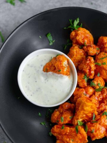 Air Fryer cauliflower wings.