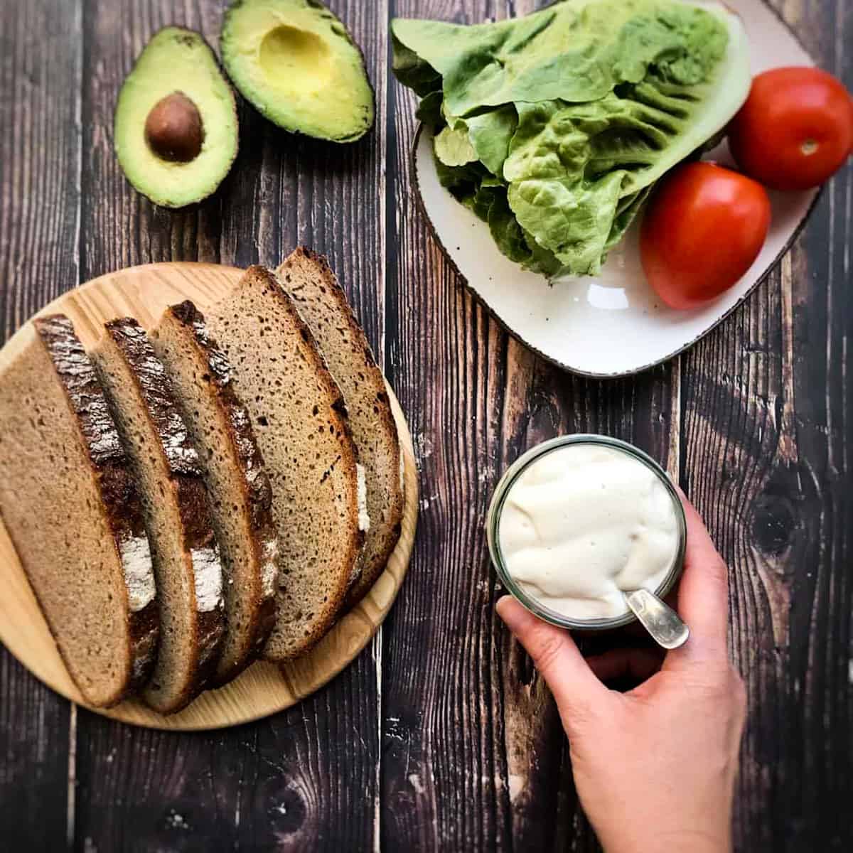 Vegan BLT Ingredients.