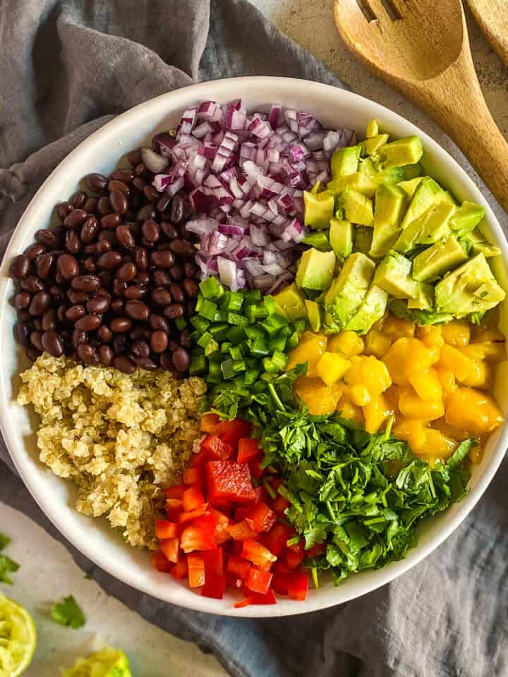 Zesty quinoa salad recipe.