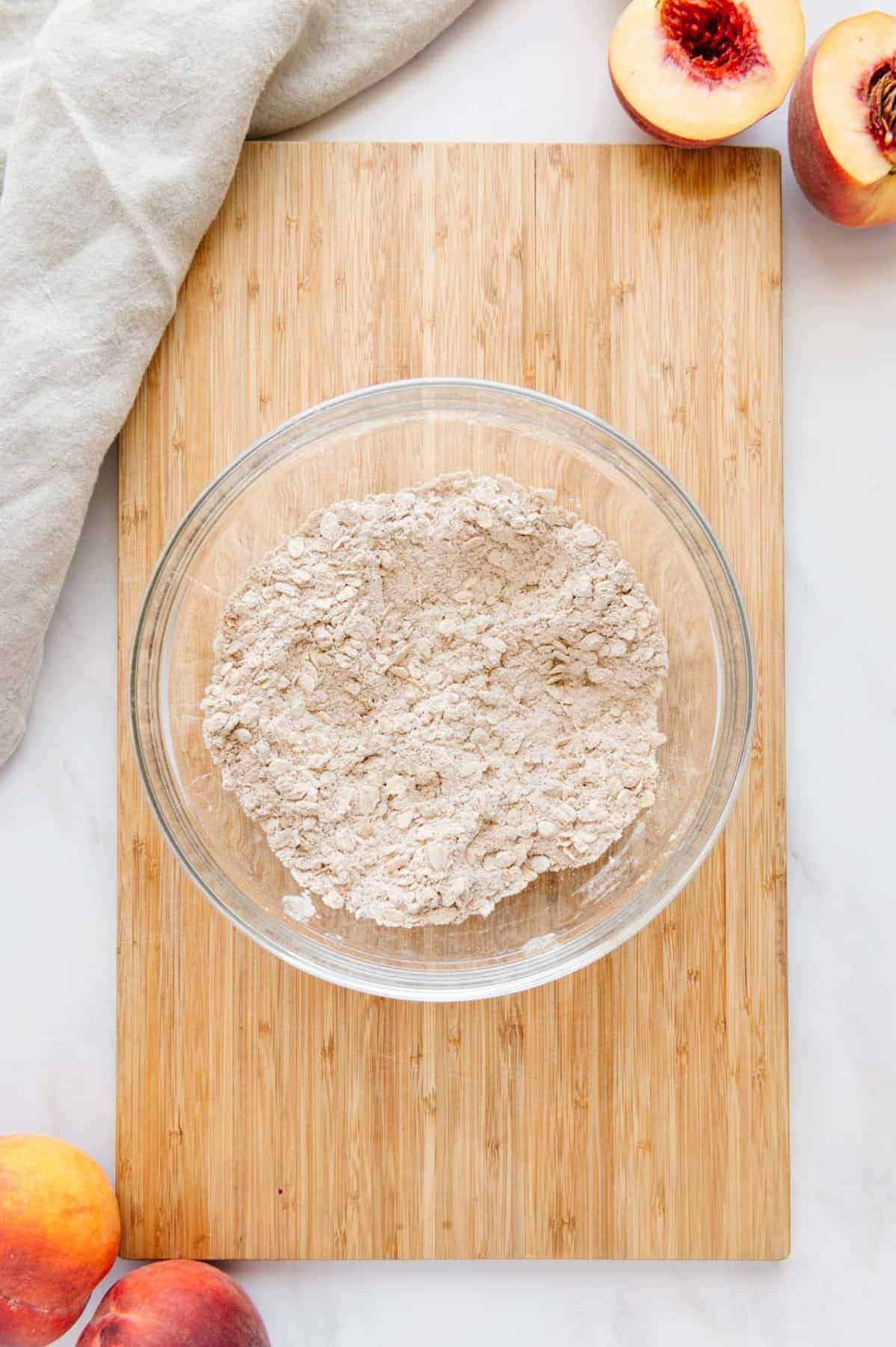 Dry ingredients in a bowl.