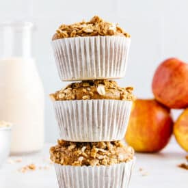 Vegan apple muffin recipe.