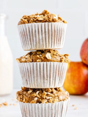 Vegan apple muffin recipe.