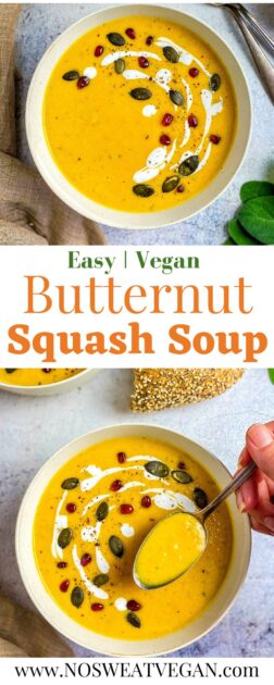 Butternut squash soup pin.