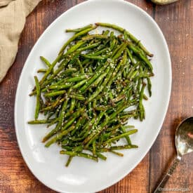 Air fryer frozen green beans recipe.
