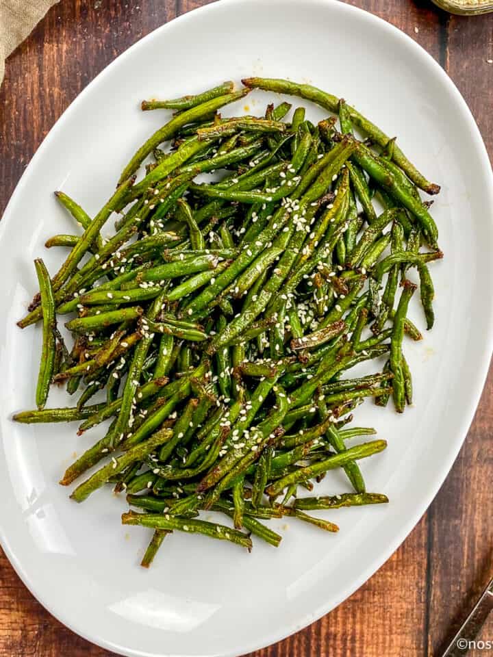 Air fryer frozen green beans recipe.