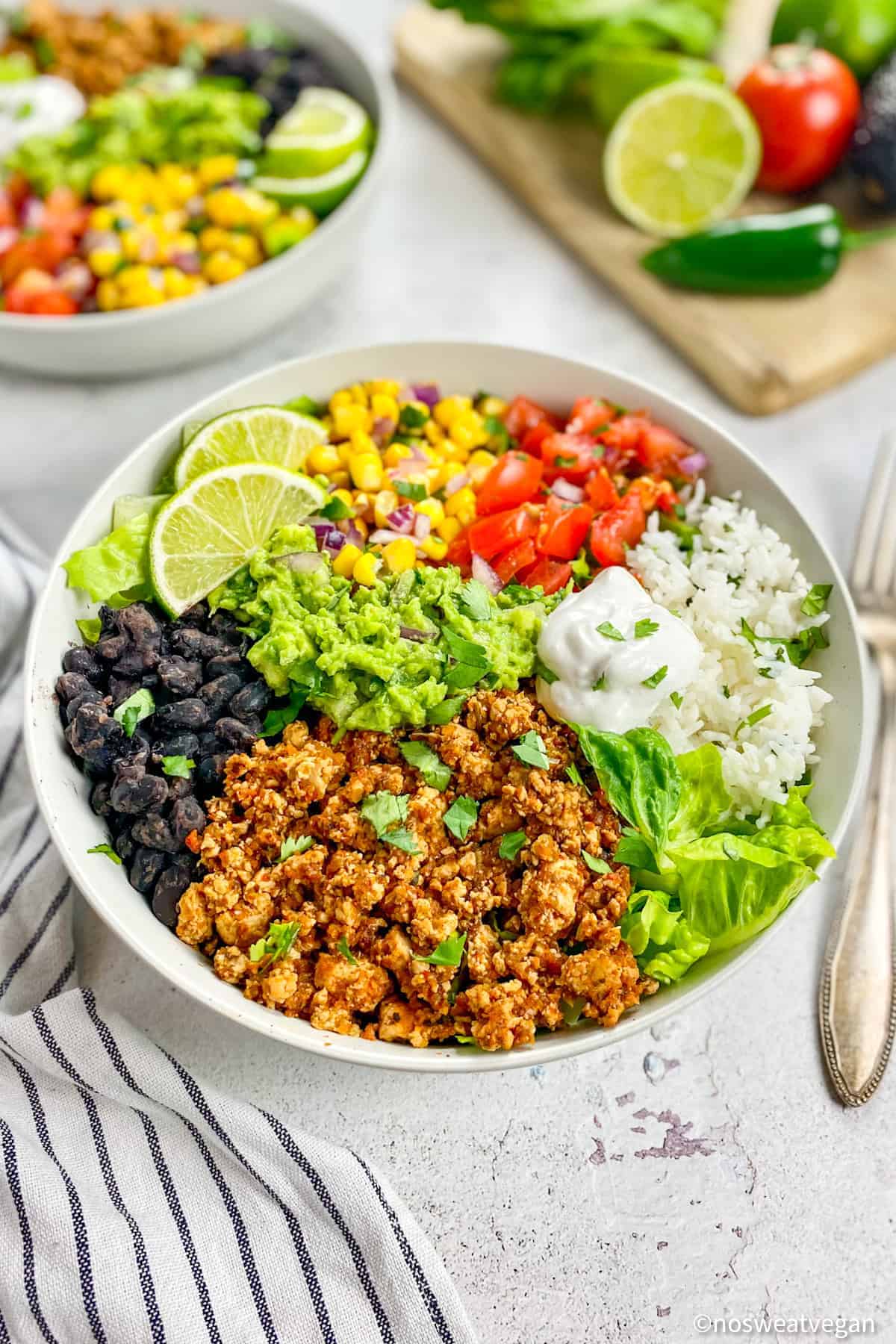 Vegan Sofritas bowl.