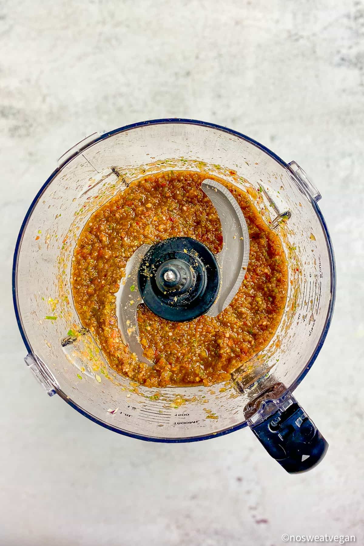 Sofritas sauce blended.
