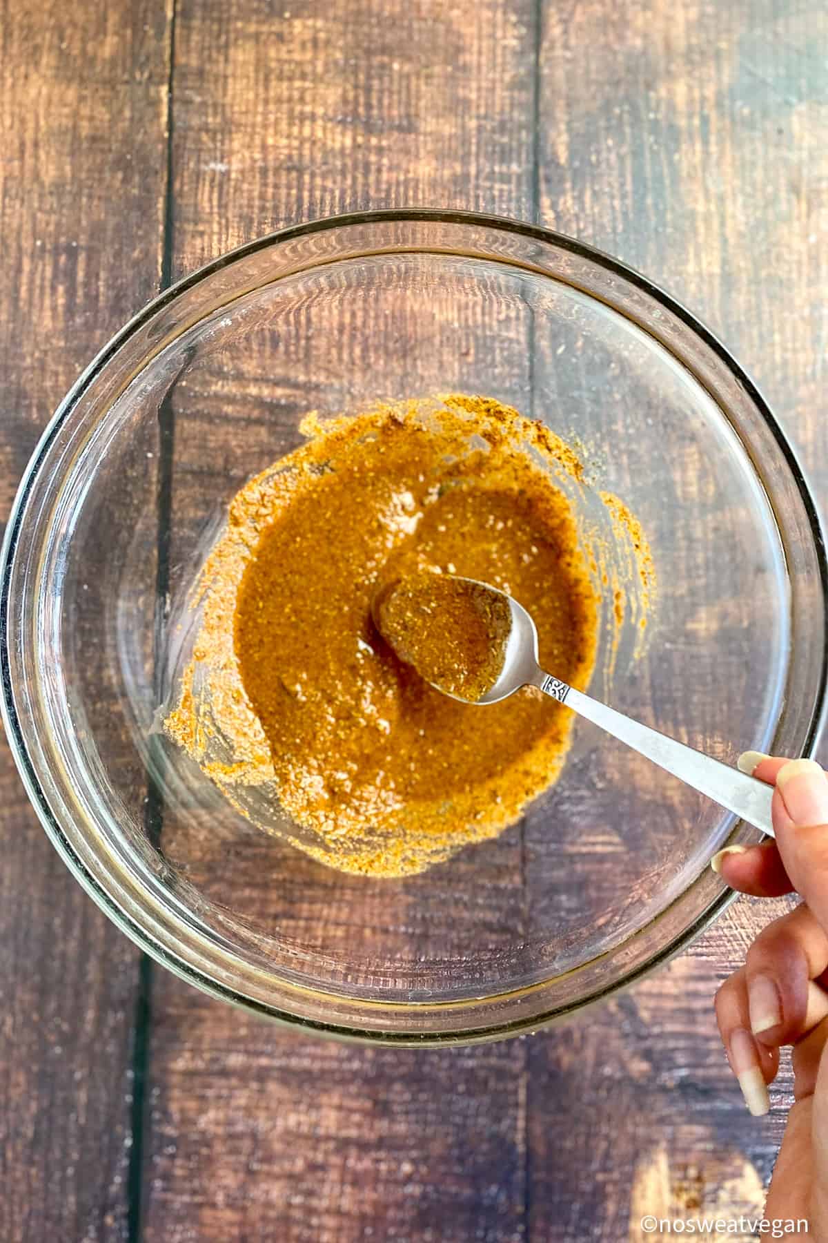 Paste for tofu taco crumbles.