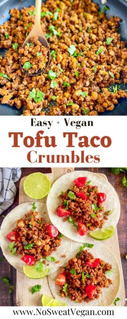 Tofu taco meat pin.