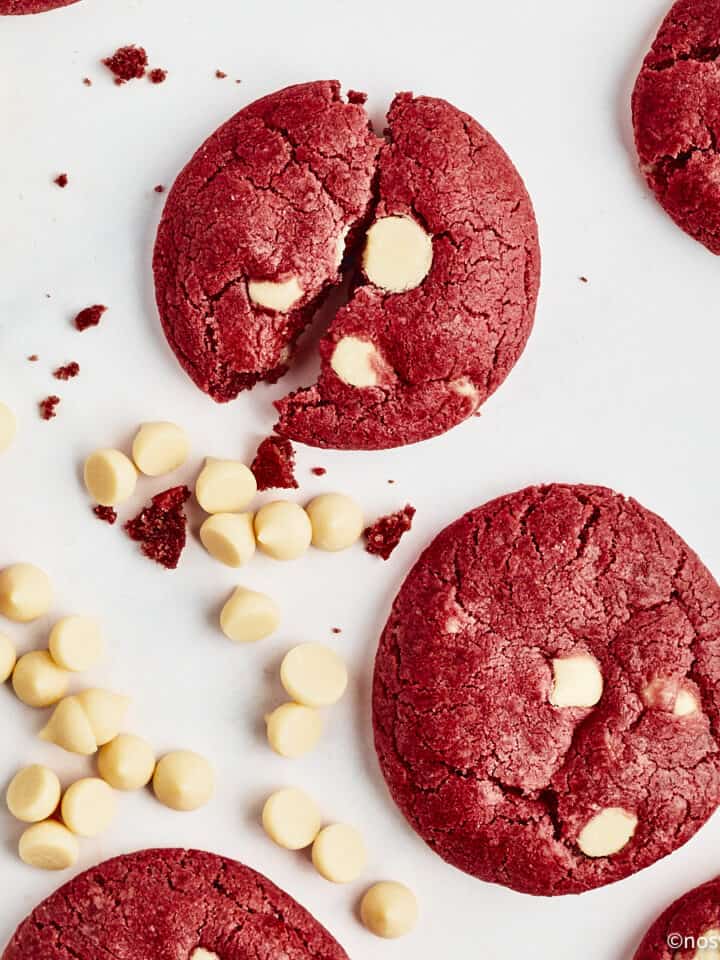 Vegan red velvet cookies.
