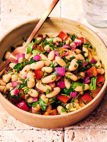 Tuscan bean salad.