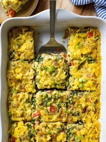 Vegan breakfast casserole.