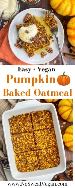 Pumpkin baked oatmeal pin.
